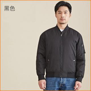 【巴黎精品】現貨+預購 真羽絨90%白鴨絨輕羽絨外套羽絨衣夾克(保暖立領棒球服飛行夾克男外套3色a1dl8)