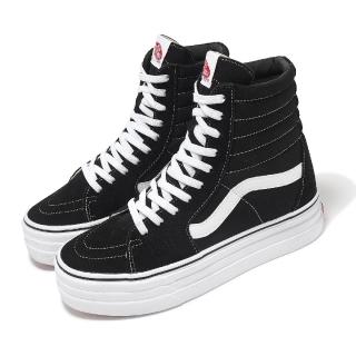 【VANS】休閒鞋 V38CF HIHI3SOLE Sk8-HI HI 3 Sole 男女鞋 黑白 日本線 厚底(6612730002)