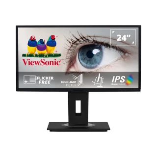 【ViewSonic 優派】VG2448 24型 IPS 60Hz 護眼電腦螢幕(內建喇叭/可旋轉/升降腳架/5ms)