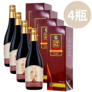 【YIAIYIJIAO 宜日宜日孝】蟲草酵素液750ml*4瓶組(蟲草/酵素/酵素液/佳聯/素食)