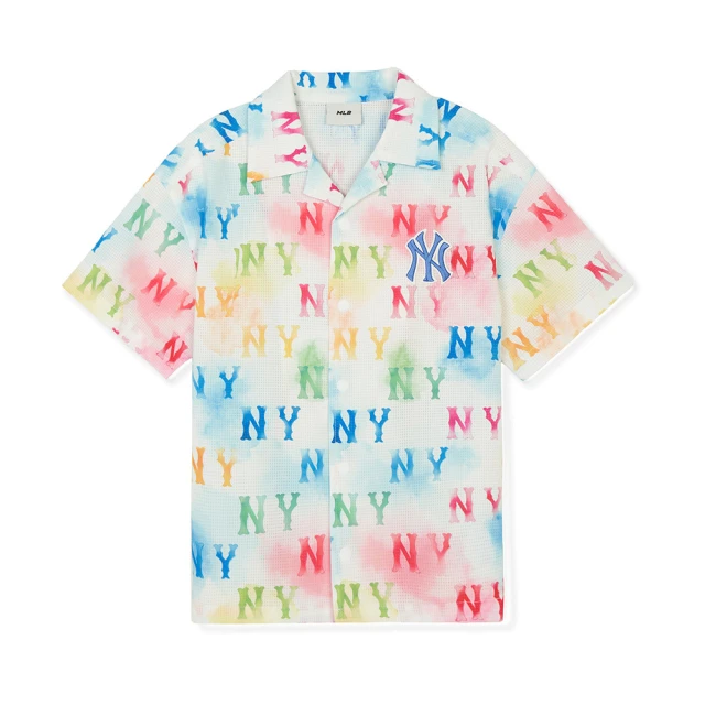 MLB 童裝 短袖襯衫 MONOGRAM系列 紐約洋基隊(7AWSM0343-50WHS)