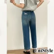 【UniStyle】牛仔九分褲 韓版直筒顯腿職休閒褲 女 UPH383(藍)