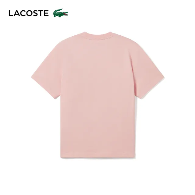 【LACOSTE】男裝-經典版型logo棉質短袖T恤(粉紅色)