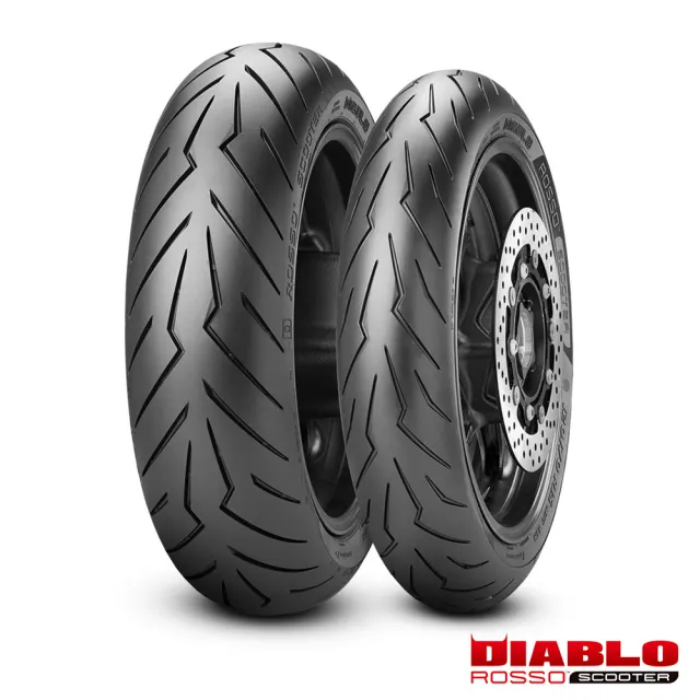 【PIRELLI 倍耐力】DIABLO ROSSO Scooter速克達專用 15吋(160/60-R15 67H 紅惡魔 輻射胎)