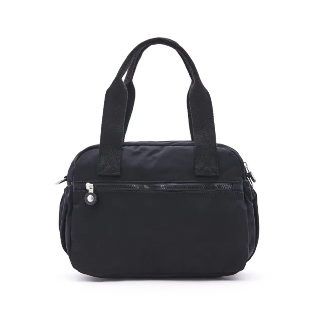 【冰山袋鼠】時光旅人 - 知性多夾層兩用手提包 - 黑色(B518-K)