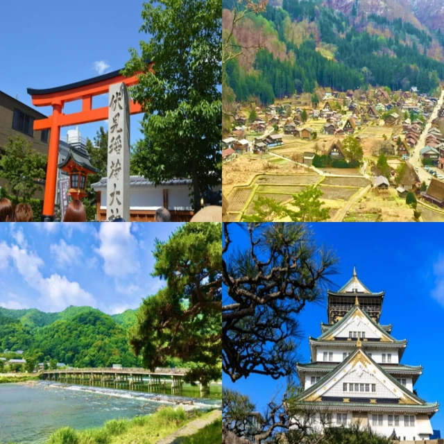 吉航旅遊 大阪天橋立伊根舟屋合掌村嵐山渡月橋.清水寺有馬溫泉伊根灣遊船螃蟹海鮮和牛五日-星宇航空