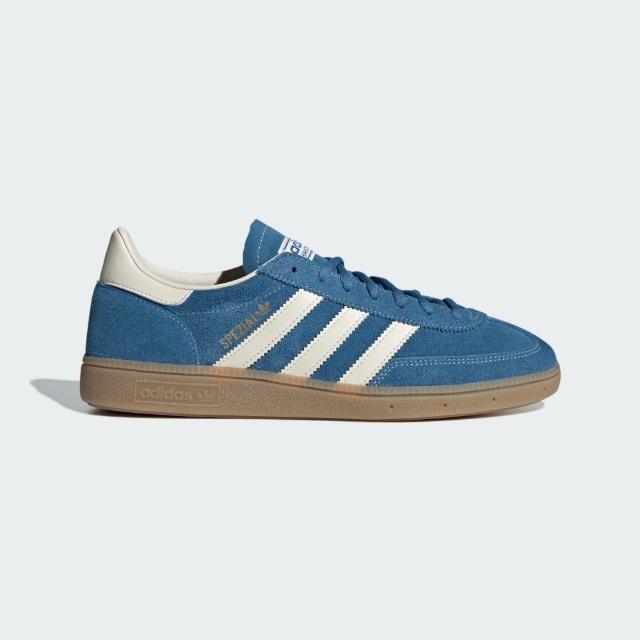 【adidas 愛迪達】HANDBALL SPEZIAL 運動休閒鞋(IG6194 ORIGINALS百搭復古皮革休閒鞋 藍)