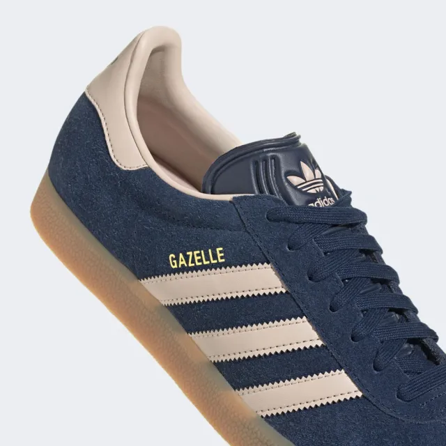 【adidas 愛迪達】GAZELLE NINDIG 運動休閒鞋(IG6201 男女鞋 Originals運動休閒鞋 藍)