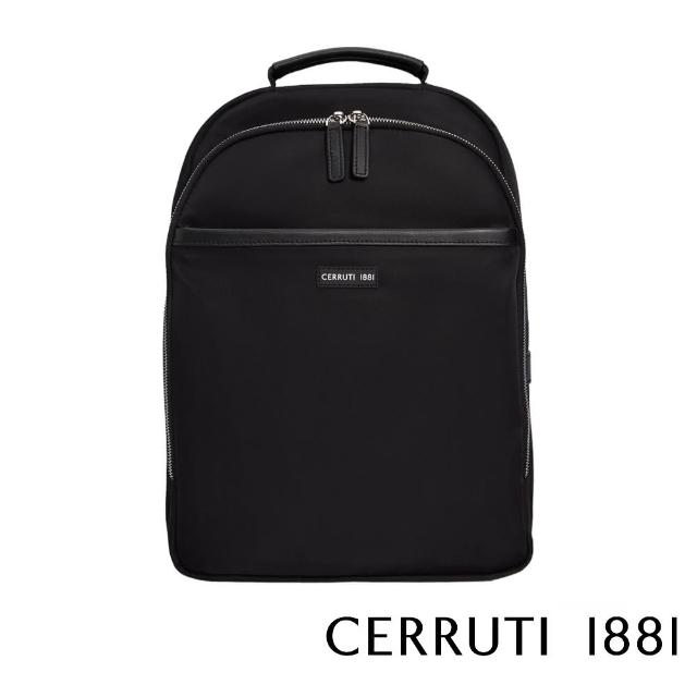 【Cerruti 1881】限量2折 義大利頂級後背包 全新專櫃展示品(黑色 CEZA06668N)