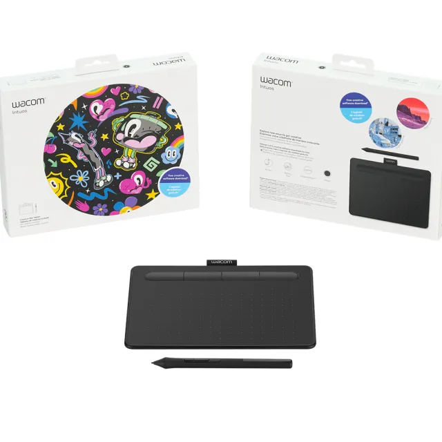 【Wacom】A+級福利品◆Intuos Comfort Small 藍牙繪圖板-黑(CTL-4100WL/0-C)