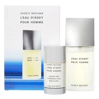 【ISSEY MIYAKE 三宅一生】一生之水男性淡香水禮盒-淡香水75ml+體香膏75g(平行輸入)