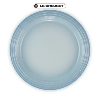 【Le Creuset】瓷器圓盤 27cm(海岸藍-無盒)