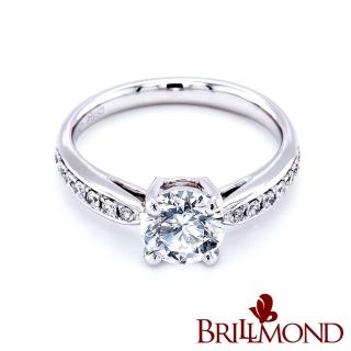 【BRILLMOND JEWELRY】GIA 天然鑽石 1克拉 PT950鉑金 經典四爪鑽戒(H/I2 PT950鉑金)