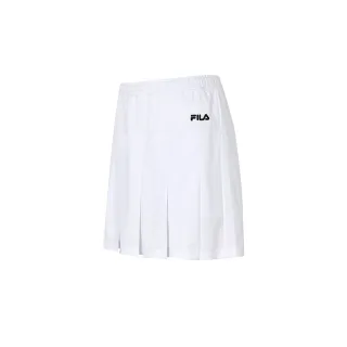 【FILA官方直營】女吸濕排汗短裙-白色(5SKY-1509-WT)