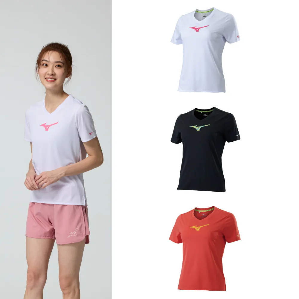 【MIZUNO 美津濃】女路跑短袖T恤 J2TAB204XX 任選一件(短袖T恤)