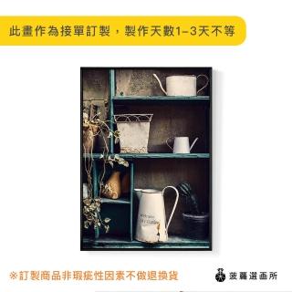 【菠蘿選畫所】鄉村小櫥窗 -70x100cm(仿舊復古櫥窗裝飾掛畫/邊櫃擺設/咖啡店擺設)
