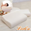 【LooCa】買1送1 護頸人體工學乳膠枕頭(速)