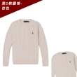 【RALPH LAUREN】RL POLO 經典圓領刺繡小馬純棉麻花針織毛衣 上衣-多色組合(平輸品/必備百搭)