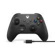 【Microsoft 微軟】超值組XBOX 原廠無線控制器+USB-C 纜線(磨砂黑)+Razer 雷蛇無線滑鼠