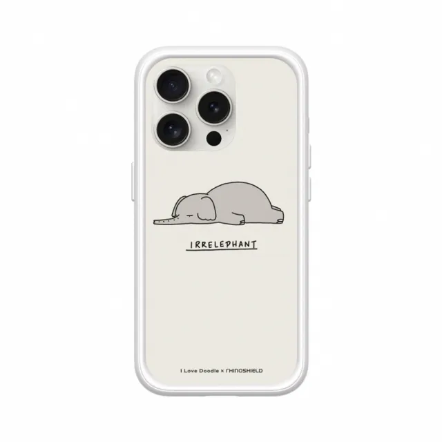 【RHINOSHIELD 犀牛盾】iPhone 13 mini/Pro/Max Mod NX MagSafe兼容 手機殼/大象(I Love Doodle)