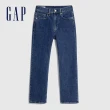 【GAP】女裝 高腰直筒牛仔褲-深藍色(729061)