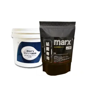 【台灣雞絲頭】日本瑪克斯耐候型水泥1L - 壁癌用 + 專用結合劑0.8L(水泥+結合劑_漏水、壁癌修復專用)