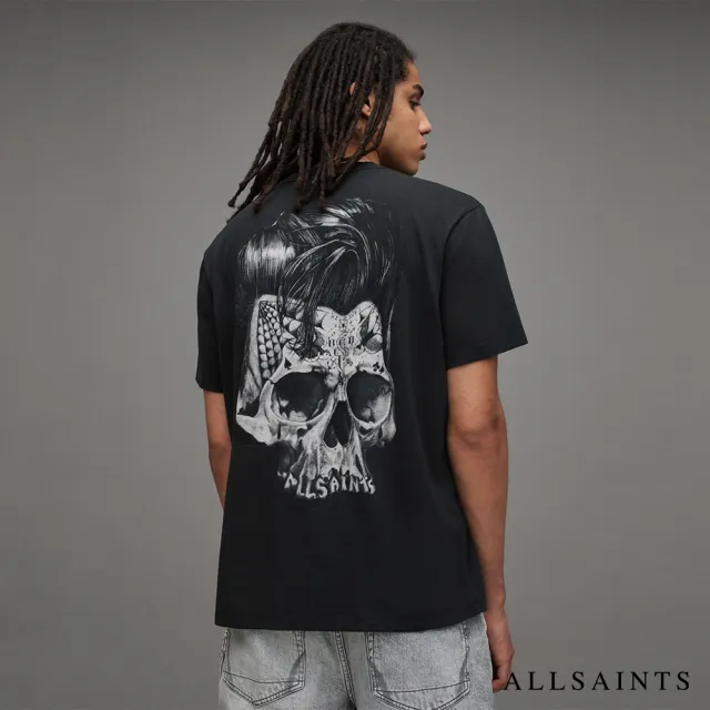 【ALLSAINTS】RELICS 短袖T恤Washed Black MG067Z(寬鬆版型)