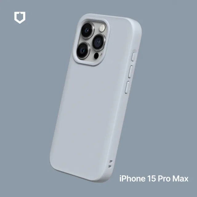 【RHINOSHIELD 犀牛盾】iPhone 15 Pro Max 6.7吋 SolidSuit經典防摔背蓋手機保護殼(獨家耐衝擊材料)