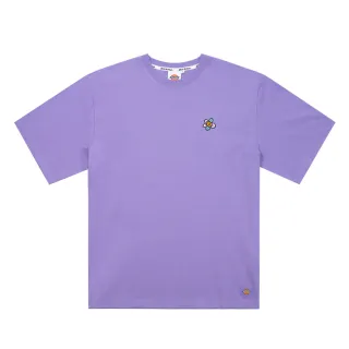 【Dickies】男女款丁香紫純棉背部趣味圖案印花短袖T恤｜DK011567F62