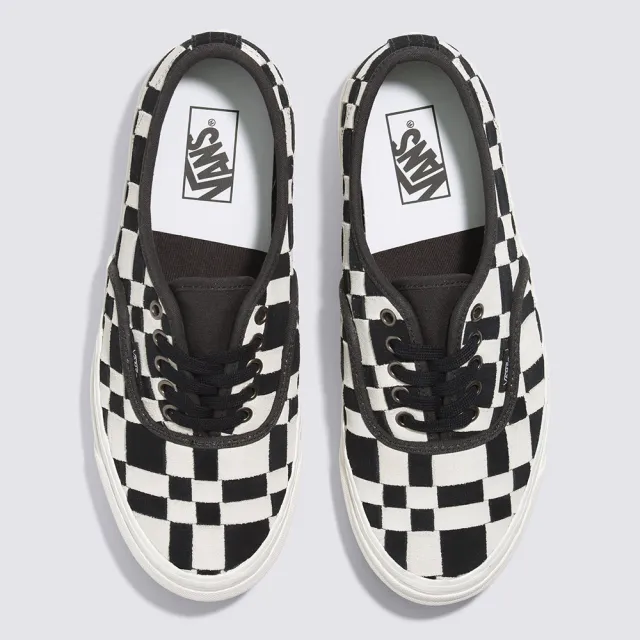 【VANS 官方旗艦】Authentic 44 DX 男女款黑白色編織棋盤格滑板鞋/休閒鞋