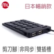 【morelife】超薄USB數字鍵盤-黑(SKP-7120H2K)