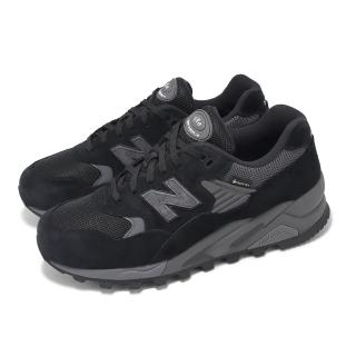 【NEW BALANCE】休閒鞋 580 男鞋 黑 磁石灰 防水 緩震 麂皮 拼接鞋面 NB 戶外鞋(MT580RGR-D)