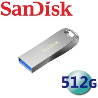 【SanDisk 晟碟】512GB Ultra Luxe CZ74 USB3.2 Gen 1 隨身碟(平輸)