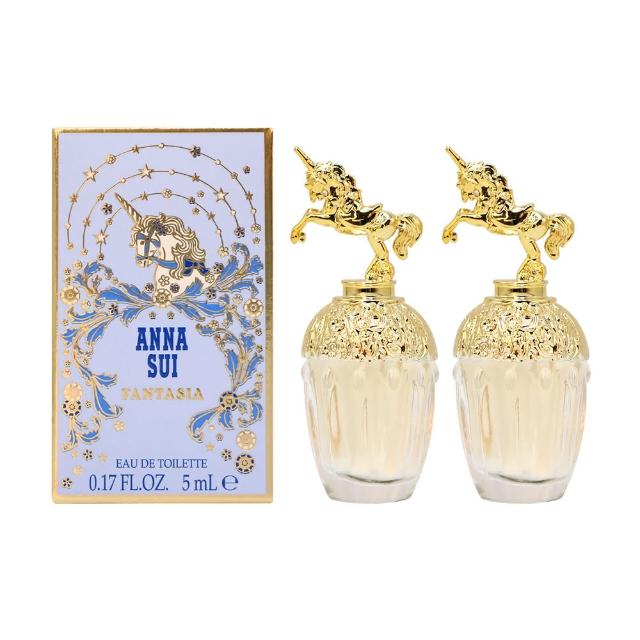 【ANNA SUI 安娜蘇】Fantasia 童話獨角獸淡香水5ml 小香 2入組(平行輸入)