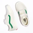 【VANS 官方旗艦】Old Skool V 中童款米白色/綠色條紋滑板鞋