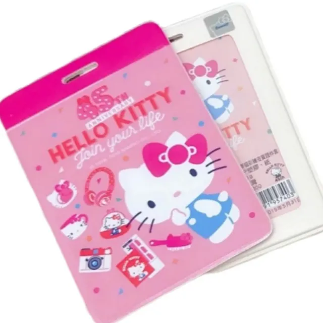 【HELLO KITTY】皮質證件套 KT 三麗鷗 SANRIO 悠遊卡套(有小耳掛款 多款隨機出貨 值得珍藏)