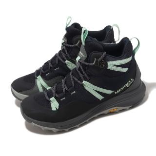 【MERRELL】戶外鞋 Siren 4 Mid GTX 女鞋 藍 綠 防水 Vibram 抓地 中筒 越野 郊山(ML037744)