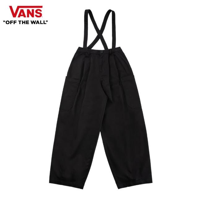 【VANS 官方旗艦】Outer Strapped 女款黑色吊帶工裝長褲