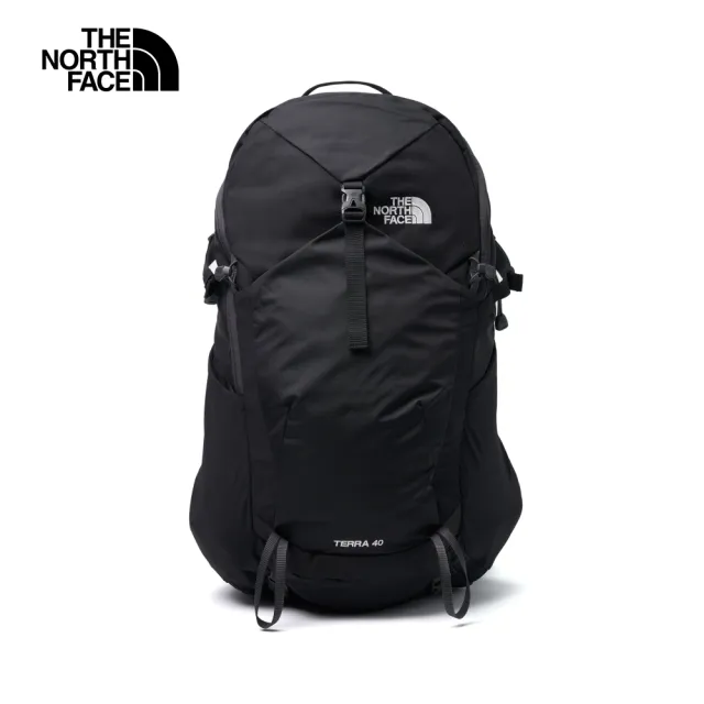 【The North Face 官方旗艦】北面男女款黑色防潑水大容量多功能後背包｜87C3KT0