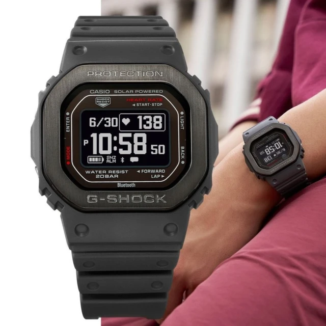 CASIO 卡西歐 G-SHOCK 單色美學八角錶殼耐衝擊運