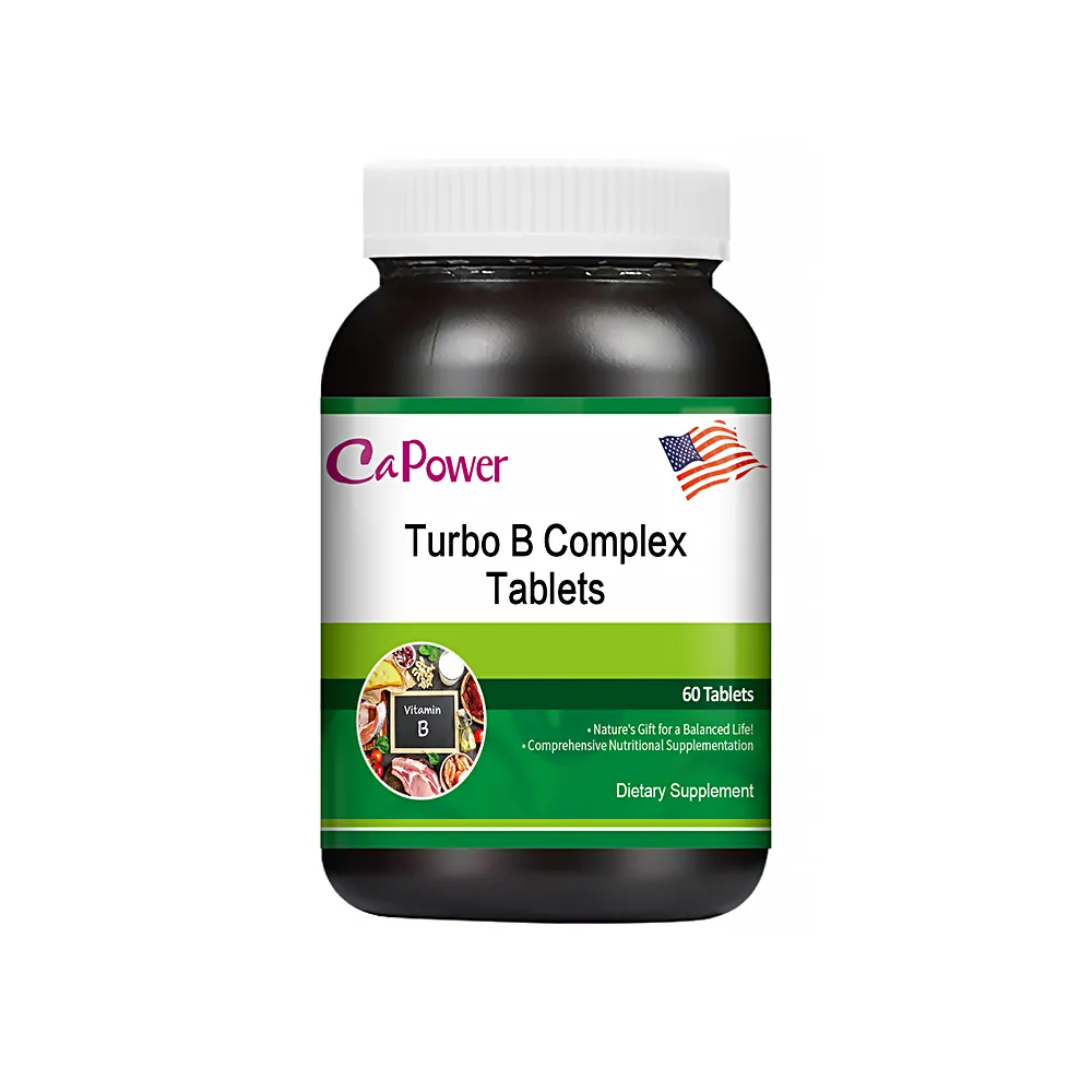 【美國CaPower加柏爾】維生素B群活力錠(60粒/瓶)