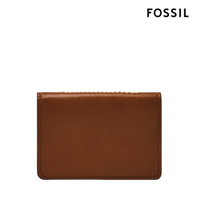 【FOSSIL 官方旗艦館】Westover 真皮輕巧短夾-咖啡色 ML4642210(禮盒組附鐵盒)