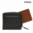 【FOSSIL 官方旗艦館】Westover 真皮拉鍊L型卡片夾包2件組-黑色 ML4594001(禮盒組附鐵盒)