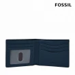 【FOSSIL 官方旗艦館】Anderson 真皮短夾-海軍藍 ML4577406(禮盒組附鐵盒)