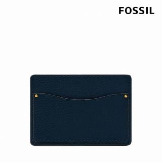 【FOSSIL 官方旗艦館】Anderson 真皮卡夾-海軍藍 ML4575406(禮盒組附鐵盒)