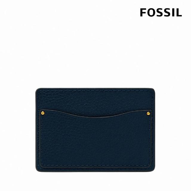 【FOSSIL 官方旗艦館】Anderson 真皮卡夾-海軍藍 ML4575406(禮盒組附鐵盒)