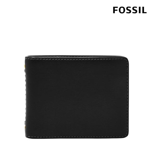 【FOSSIL 官方旗艦館】Tremont 真皮皮夾-黑色 ML4571001(禮盒組附鐵盒)