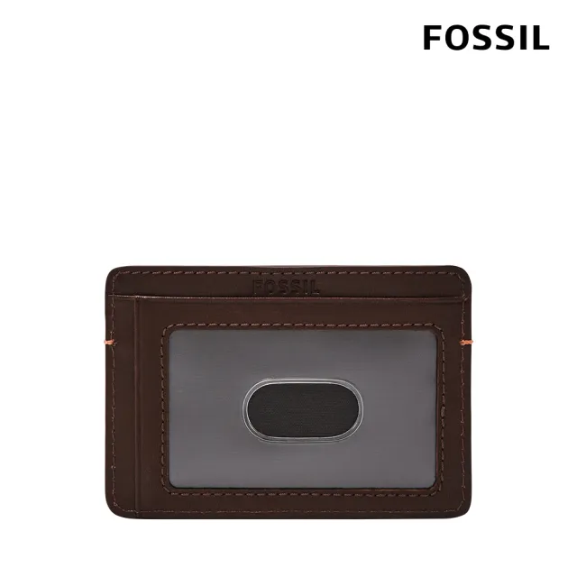 【FOSSIL 官方旗艦館】Bronson 真皮卡夾-義式咖啡色 ML4537206(禮盒組附鐵盒)