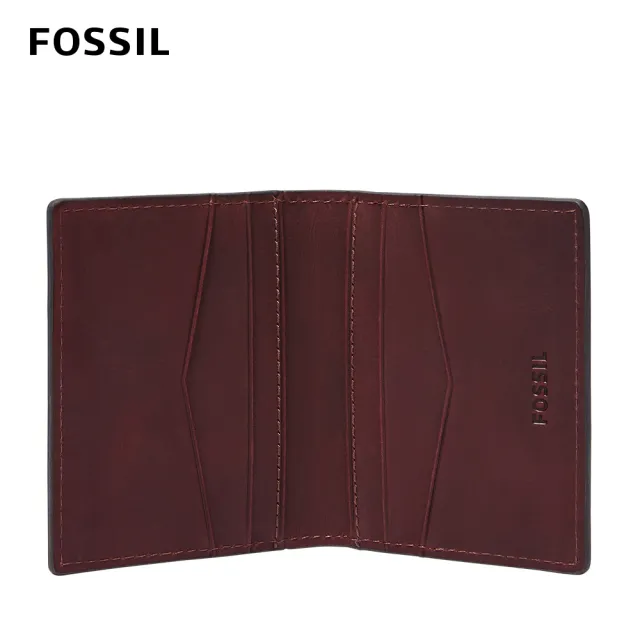 【FOSSIL 官方旗艦館】Everett 真皮卡夾-茄紫色 ML4468540(禮盒組附鐵盒)