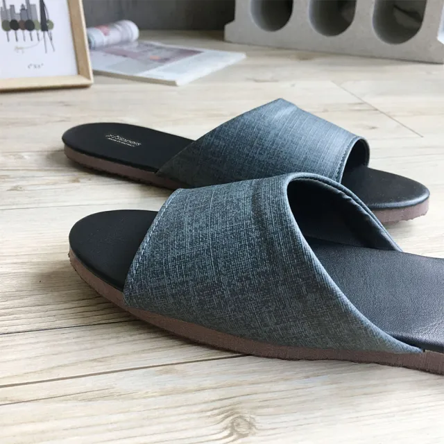 【iSlippers】台灣製造-簡約系列-純色皮質室內拖鞋(10雙任選組)